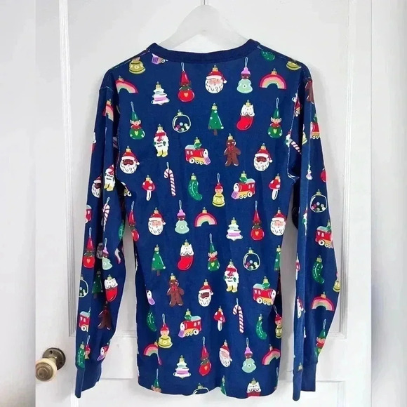 Hanna Andersson Heirloom Ornaments Long John Pajama Top Size M - Picture 4 of 4